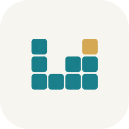 The Elemora app icon: teal periodic-table tiles with one amber tile.